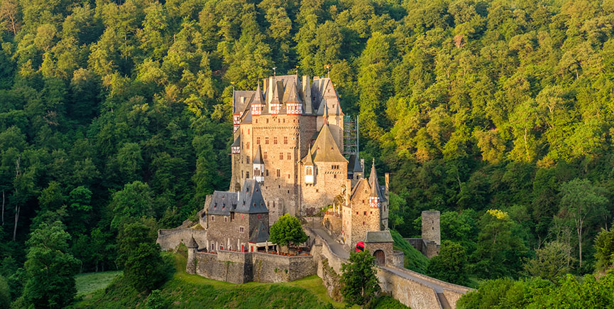 Burg Eltz castle in Rhineland-Palatinate, Germany.